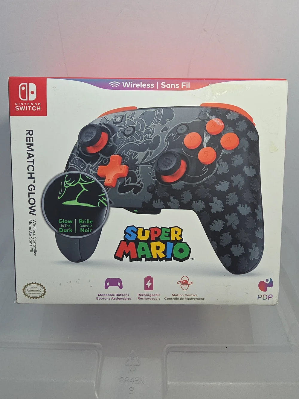 Nintendo Switch Rematch Glow Super Mario Wireless Controller NIP (AB)